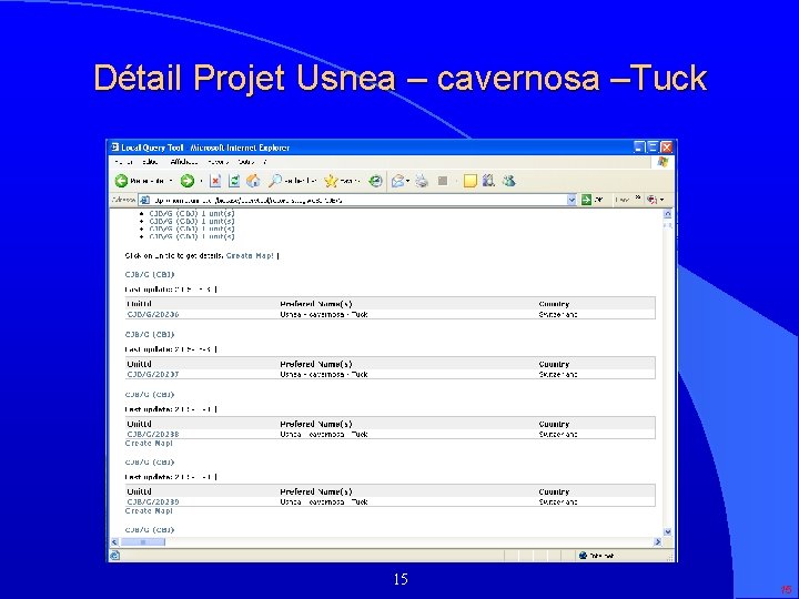 Détail Projet Usnea – cavernosa –Tuck 15 15 