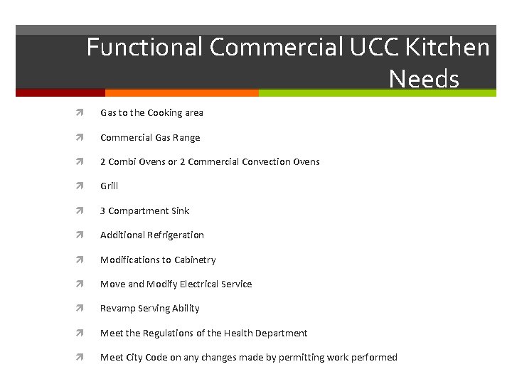 Functional Commercial UCC Kitchen Needs Gas to the Cooking area Commercial Gas Range 2