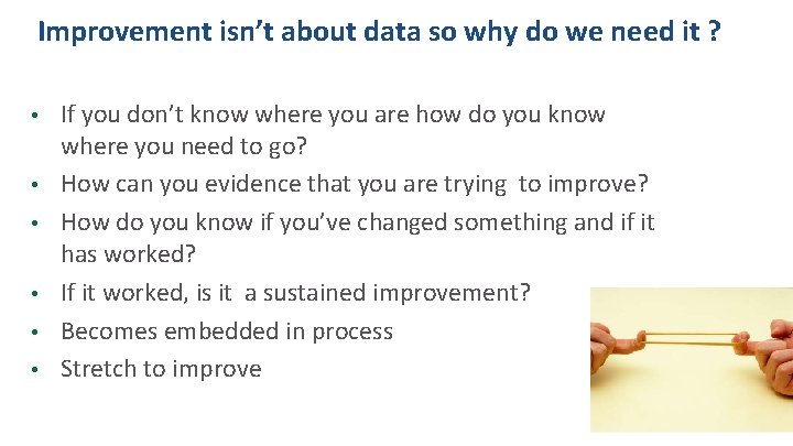 Improvement isn’t about data so why do we need it ? • • •