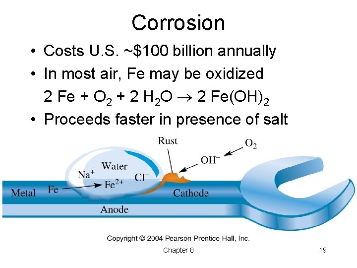 Corrosion • Costs U. S. ~$100 billion annually • In most air, Fe may Corrosion • Costs U. S. ~$100 billion annually • In most air, Fe may
