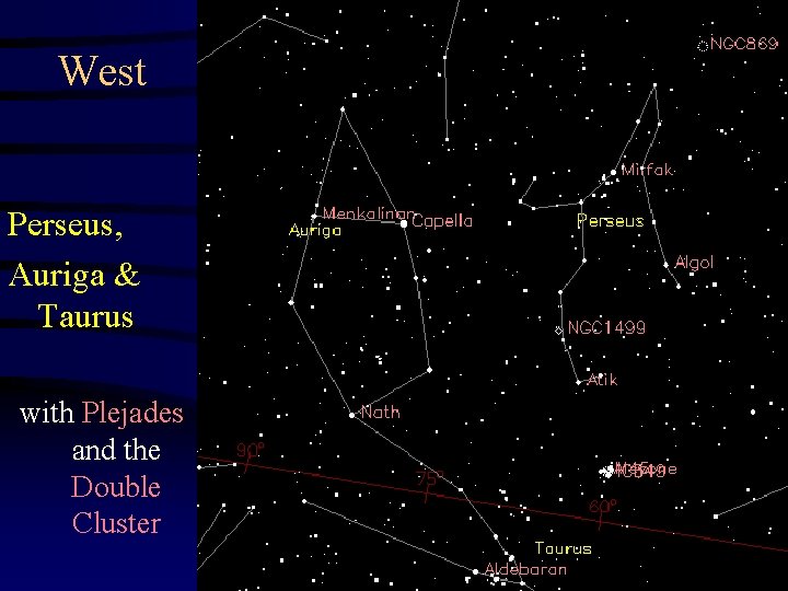 West Perseus, Auriga & Taurus with Plejades and the Double Cluster 