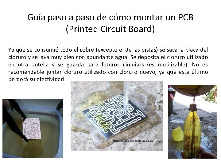 Guía paso de cómo montar un PCB (Printed Circuit Board) Ya que se consumió