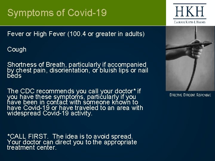 Symptoms of Covid-19 Fever or High Fever (100. 4 or greater in adults) Cough