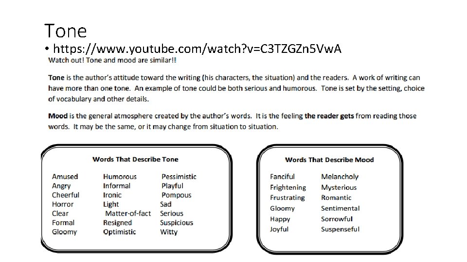 Tone • https: //www. youtube. com/watch? v=C 3 TZGZn 5 Vw. A 