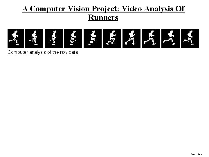 A Computer Vision Project: Video Analysis Of Runners Computer analysis of the raw data