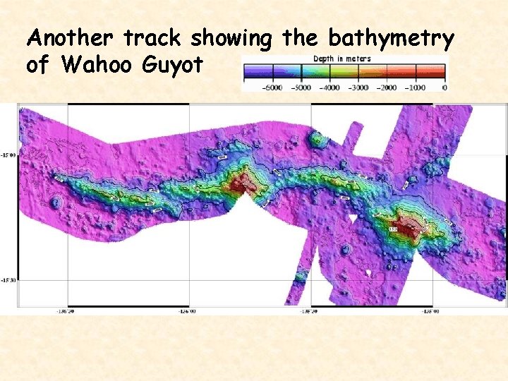 Another track showing the bathymetry of Wahoo Guyot 