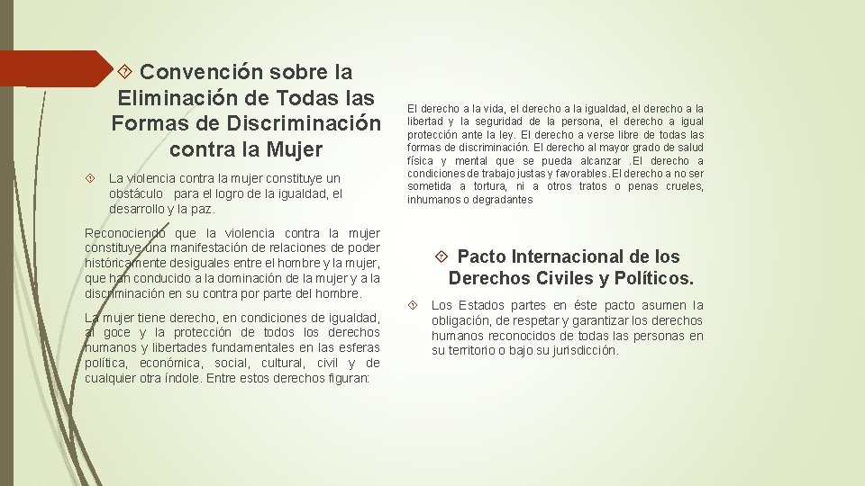  Convención sobre la Eliminación de Todas las Formas de Discriminación contra la Mujer