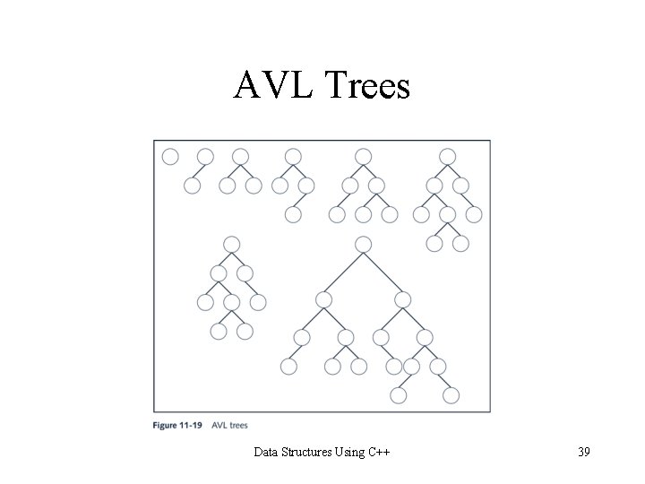 AVL Trees Data Structures Using C++ 39 AVL Trees Data Structures Using C++ 39