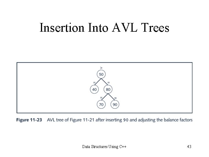 Insertion Into AVL Trees Data Structures Using C++ 43 Insertion Into AVL Trees Data Structures Using C++ 43
