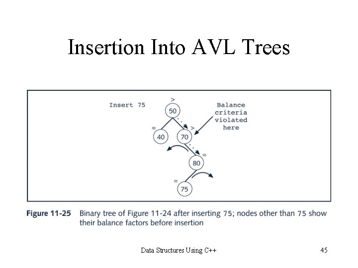 Insertion Into AVL Trees Data Structures Using C++ 45 Insertion Into AVL Trees Data Structures Using C++ 45