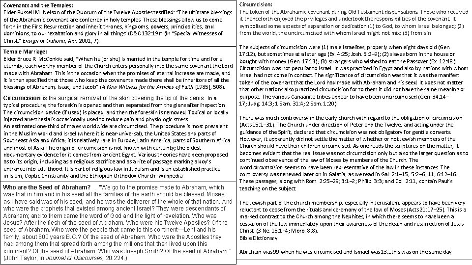 Covenants and the Temples: Elder Russell M. Nelson of the Quorum of the Twelve