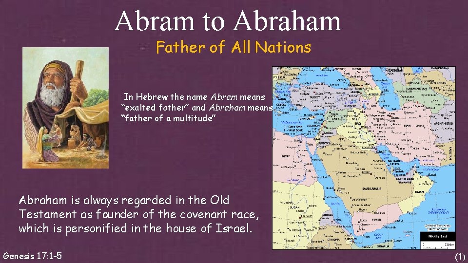 Lesson 24 Abraham and The Covenant Genesis 17