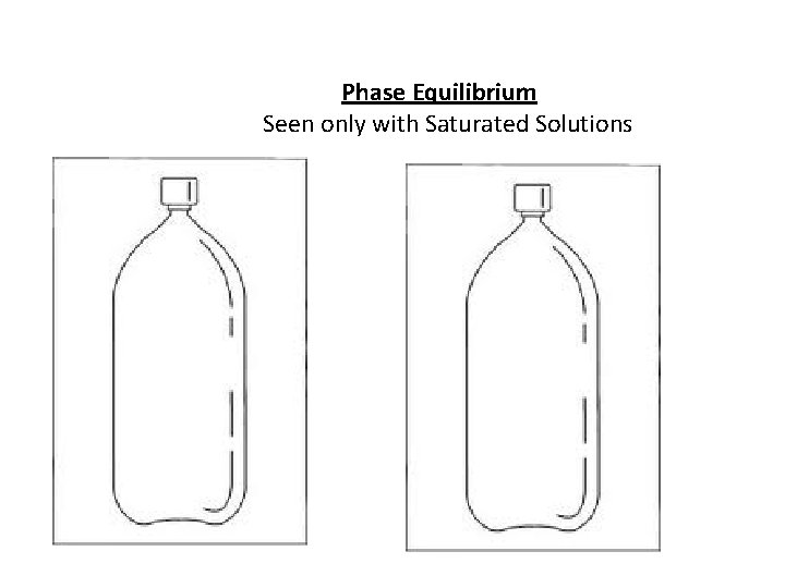 Phase Equilibrium Seen only with Saturated Solutions 