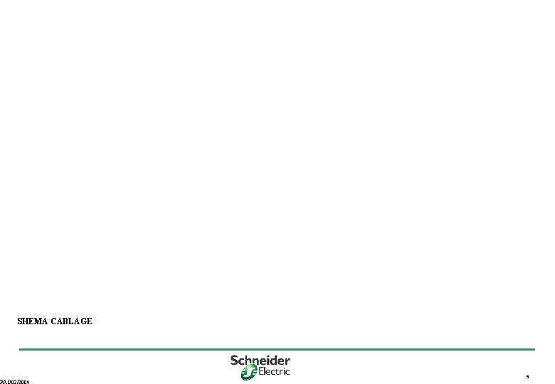 SHEMA CABLAGE PAO 02/2004 5 