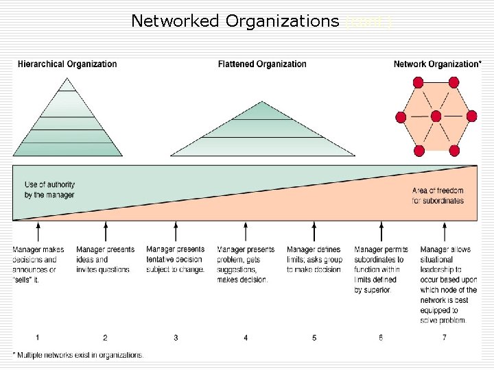 Networked Organizations (cont. ) 