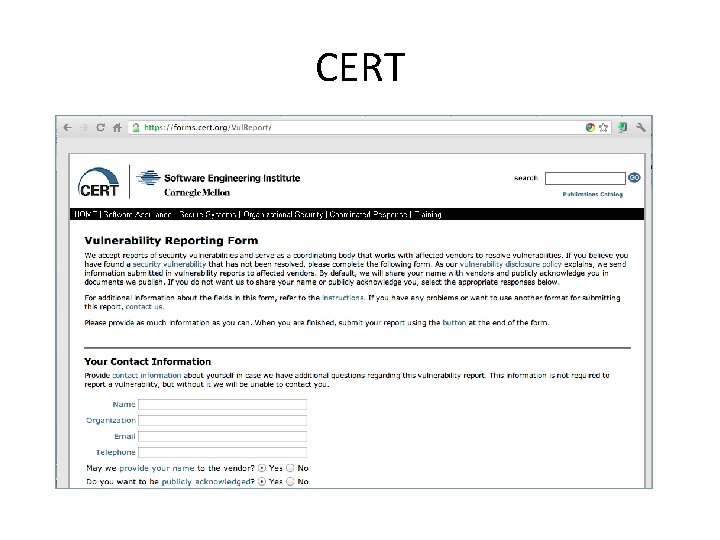 CERT 