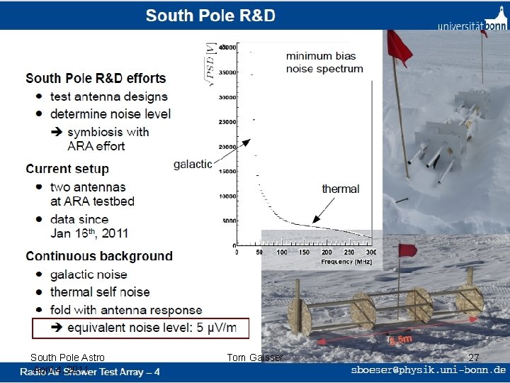 South Pole Astro April 4, 2011 Tom Gaisser 27 