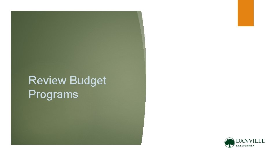 Review Budget Programs 