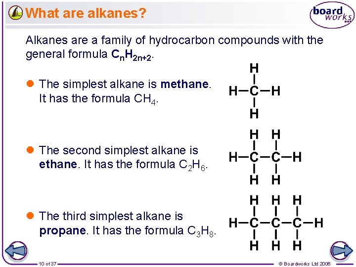 What are alkanes? Alkanes are a family of hydrocarbon compounds with the general formula