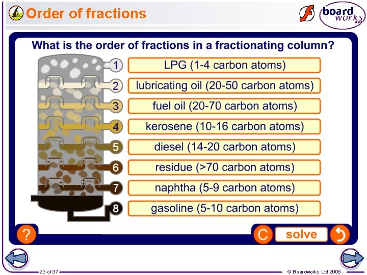 Order of fractions 23 of 37 © Boardworks Ltd 2006 