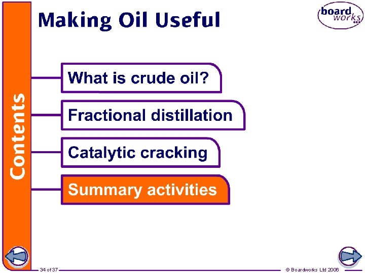 34 of 37 © Boardworks Ltd 2006 