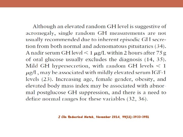 J Clin Endocrinol Metab, November 2014, 99(11): 3933– 3951 