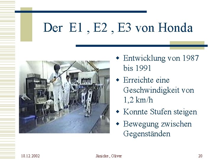 Der E 1 , E 2 , E 3 von Honda w Entwicklung von