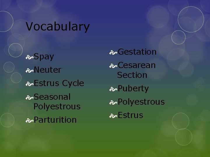 Chapter 8 Reproductive System Sara Kramer William Huber