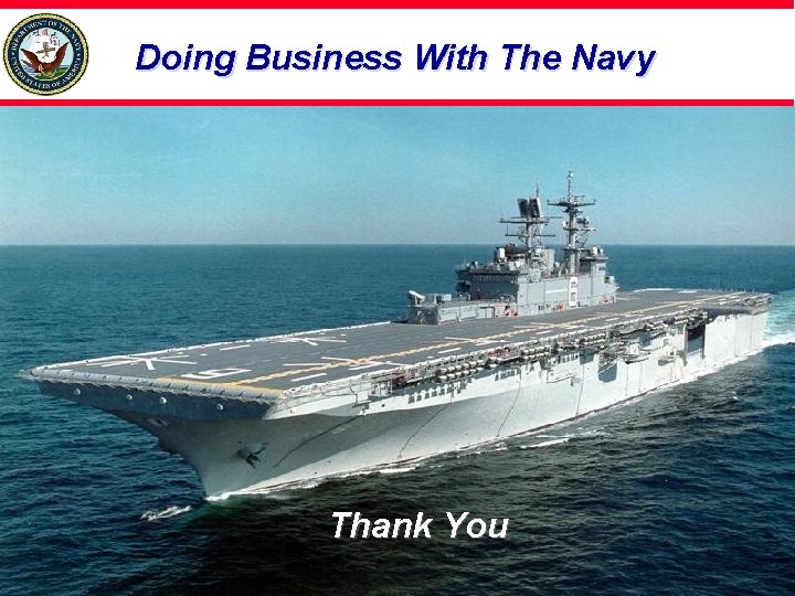 Doing Business With The Navy Thank You 