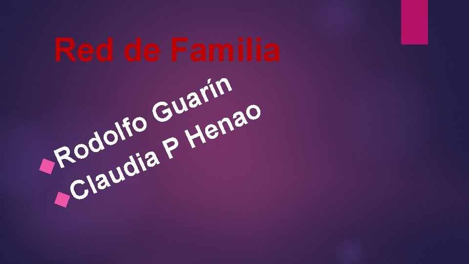Red de Familia n í r a u o G a o n f