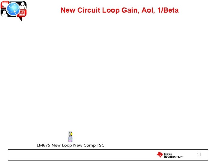 New Circuit Loop Gain, Aol, 1/Beta 11 