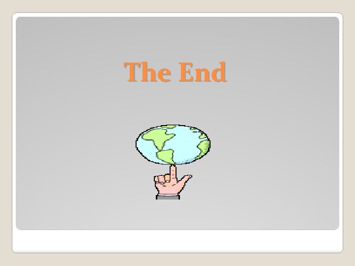 The End 