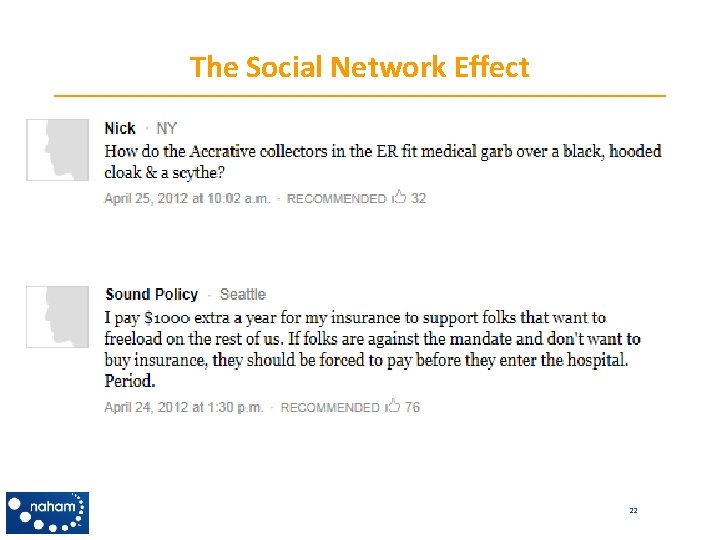 The Social Network Effect 22 