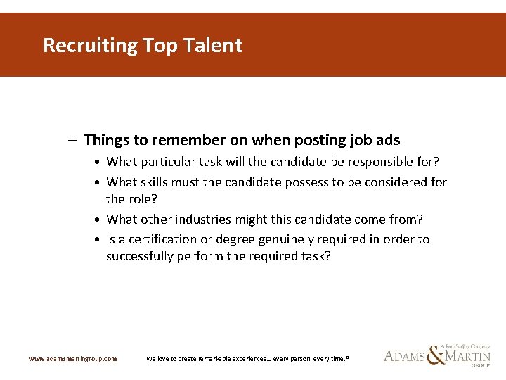 Recruiting Top Talent – Things to remember on when posting job ads • What