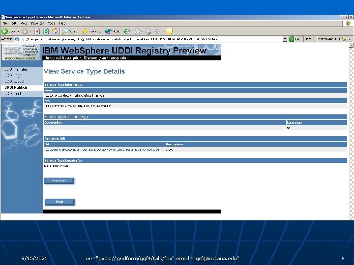 9/15/2021 uri="gxos: //gridform/ggf 4/talk/fox" email="gcf@indiana. edu" 6 