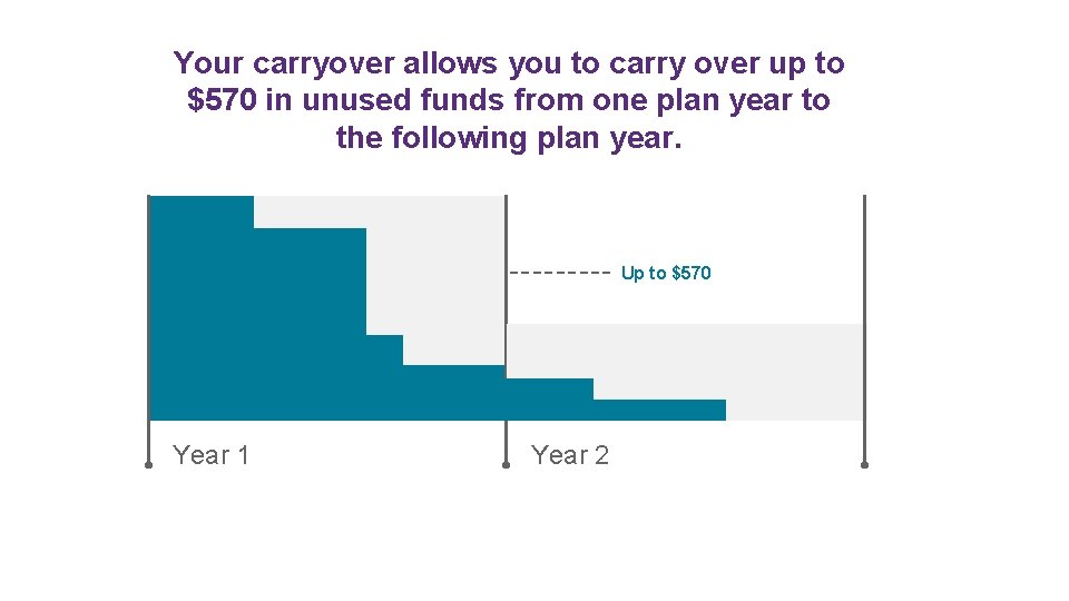 Your carryover allows you to carry over up to $570 in unused funds from