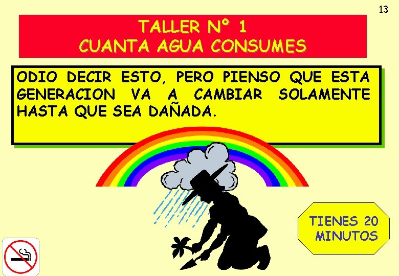 13 TALLER Nº 1 CUANTA AGUA CONSUMES ODIO DECIR ESTO, PERO PIENSO QUE ESTA