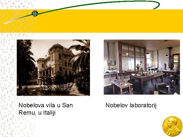 Nobelova vila u San Remu, u Italiji Nobelov laboratorij 