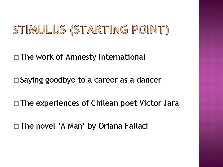 � The work of Amnesty International � Saying goodbye to a career as a