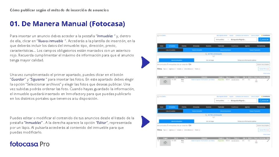 Dossier de Bienvenida Cmo publicar segn el mtodo