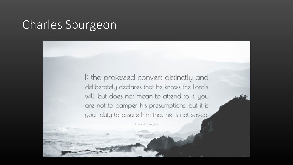 Charles Spurgeon 