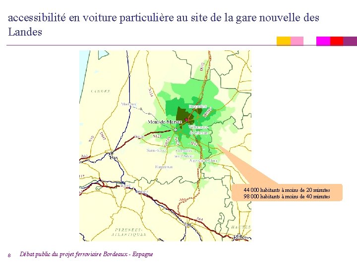 accessibilité en voiture particulière au site de la gare nouvelle des Landes 44 000