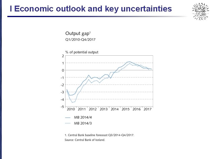 I Economic outlook and key uncertainties 