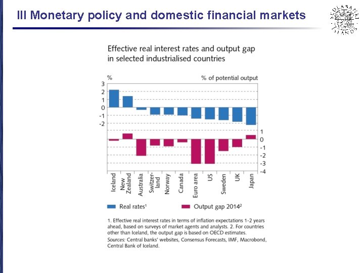 III Monetary policy and domestic financial markets 