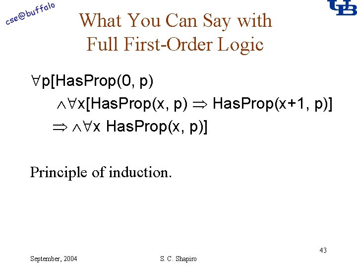 alo @ cse f buf What You Can Say with Full First-Order Logic p[Has.