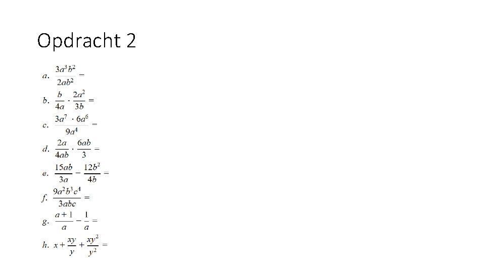 Opdracht 2 