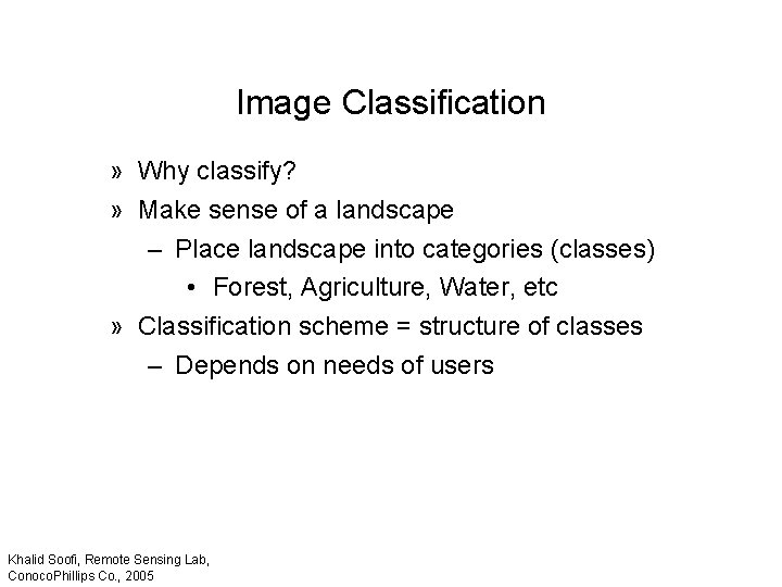 Image Classification » Why classify? » Make sense of a landscape – Place landscape