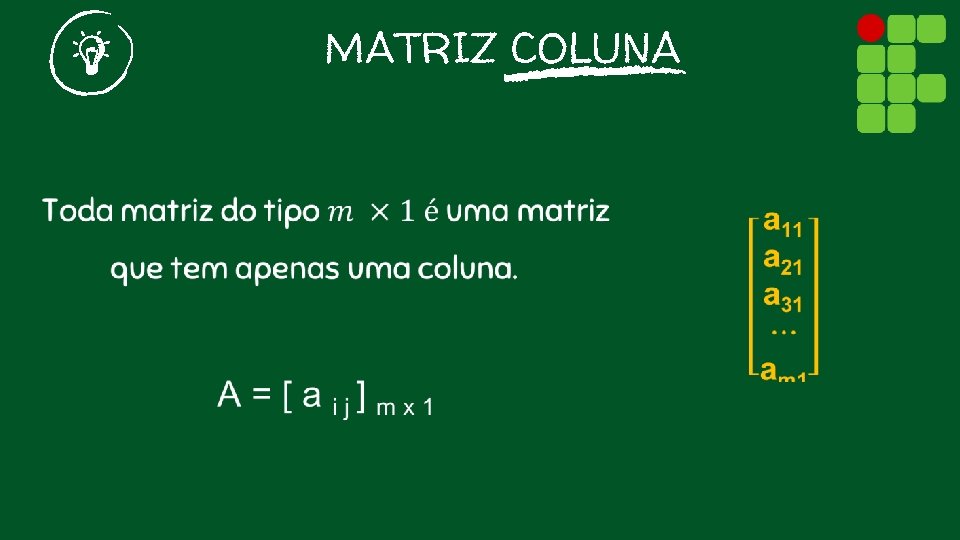 MATRIZ COLUNA 