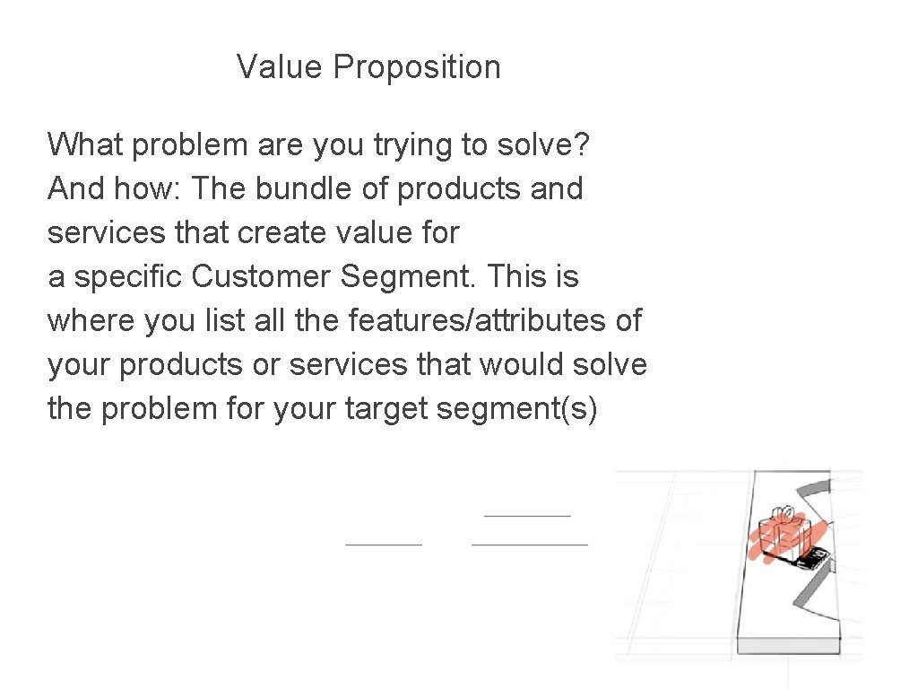 Value Proposition What problem are you trying to solve? And how: The bundle of