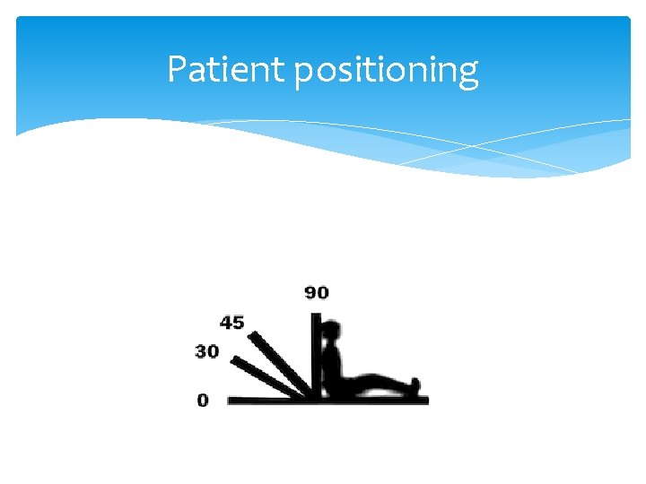 Patient positioning 